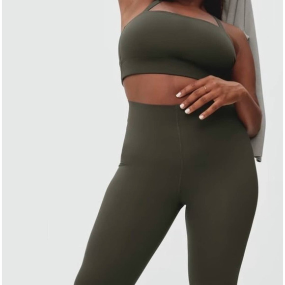 Everlane Womens Perform Sculpt Legging Medium Forest Dark Green High Waist NWT - Picture 2 of 9